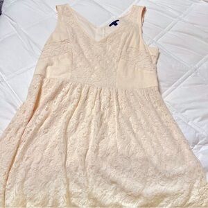 American Eagle Outfitters Ivory Lace Dress - Cheap, Simple Wedding Dress 👰
